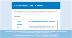 Desktop Screenshot of consultant.axa-im.co.uk